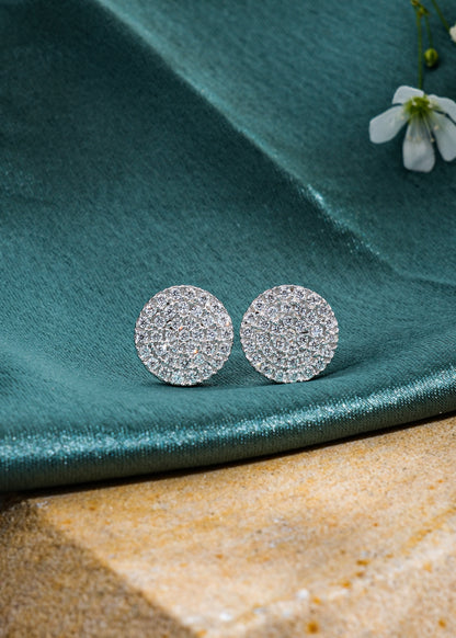 Silver Shikha Shine Stud Earring