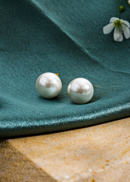 Silver Sunny Pearl Stud Earring