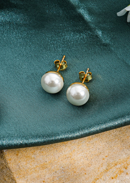 Silver Sunny Pearl Stud Earring