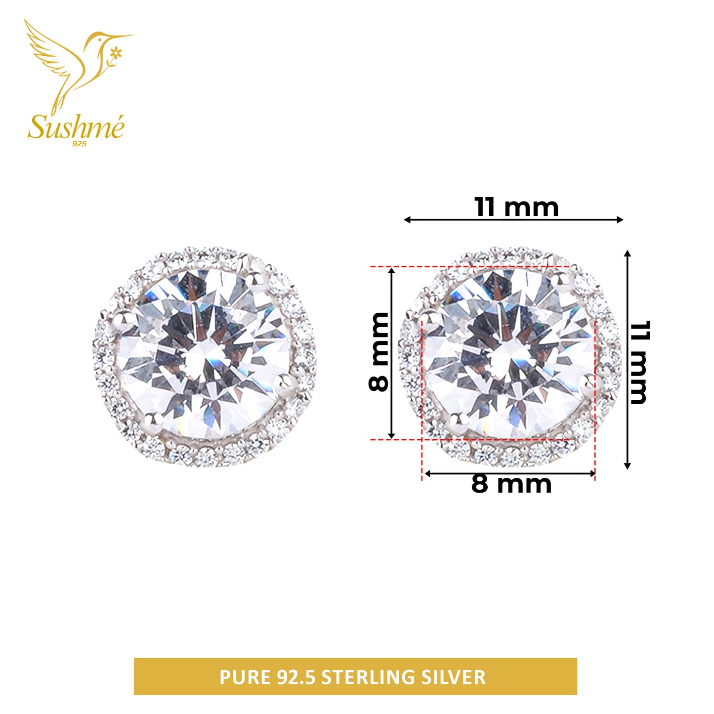 Silver Shree Stud Earring