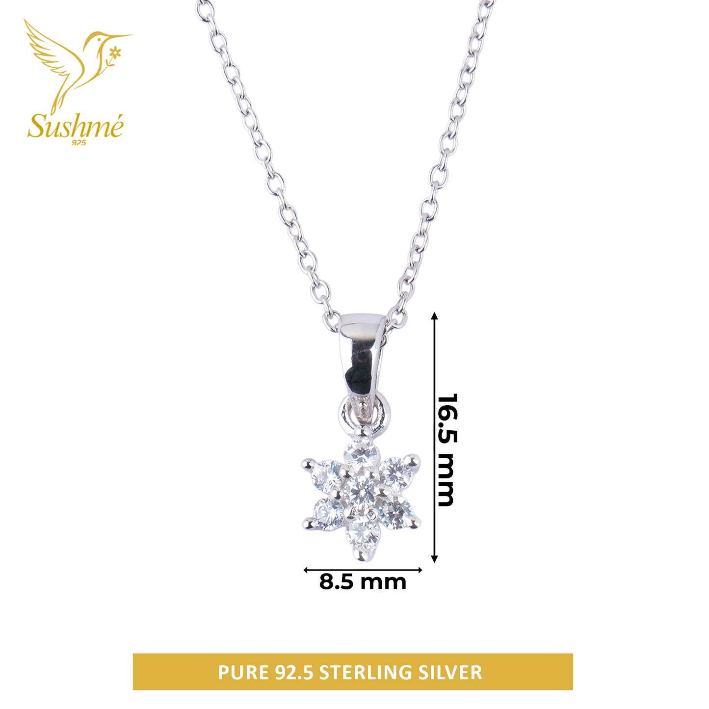 Silver Fleur Necklace