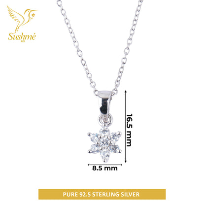 Silver Fleur Necklace