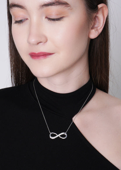 Silver Infinity Pendant Necklace