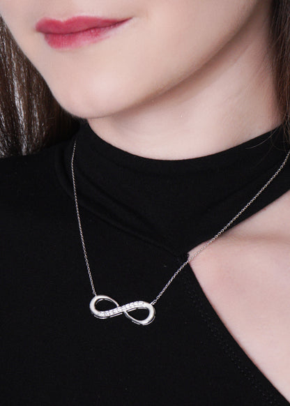 Silver Infinity Pendant Necklace