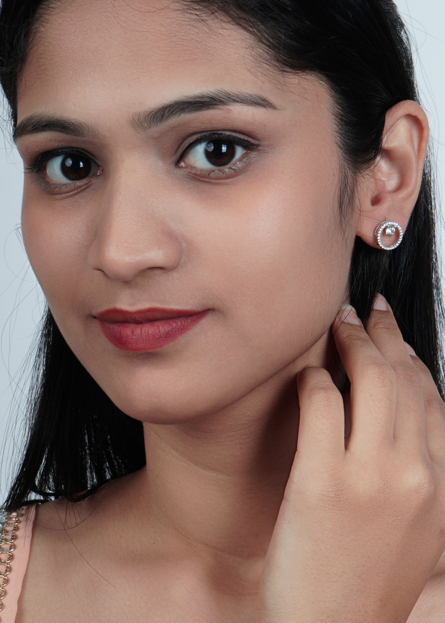 Silver Circle of Shagun Stud Earring