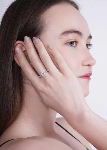 Silver Celeste Solitaire Ring