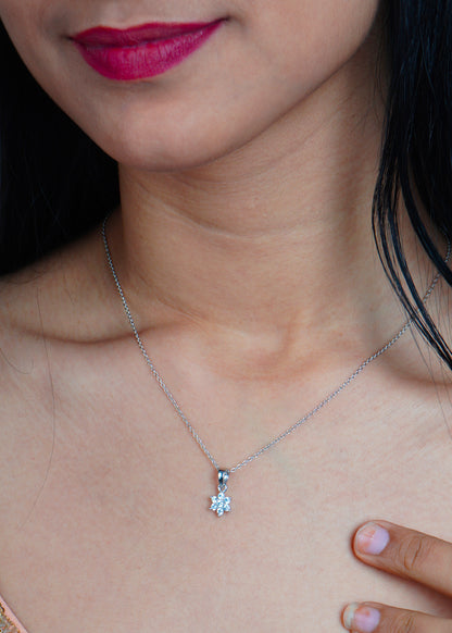 Silver Fleur Necklace