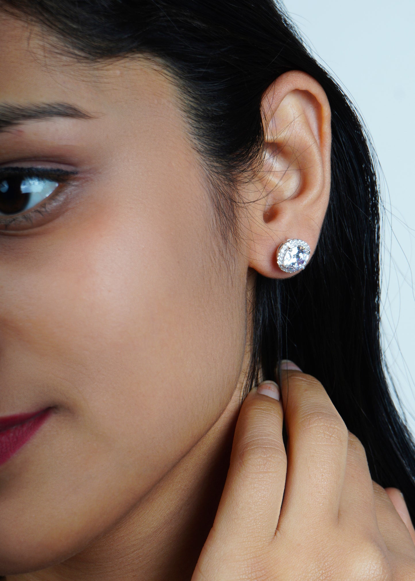 Silver Shree Stud Earring