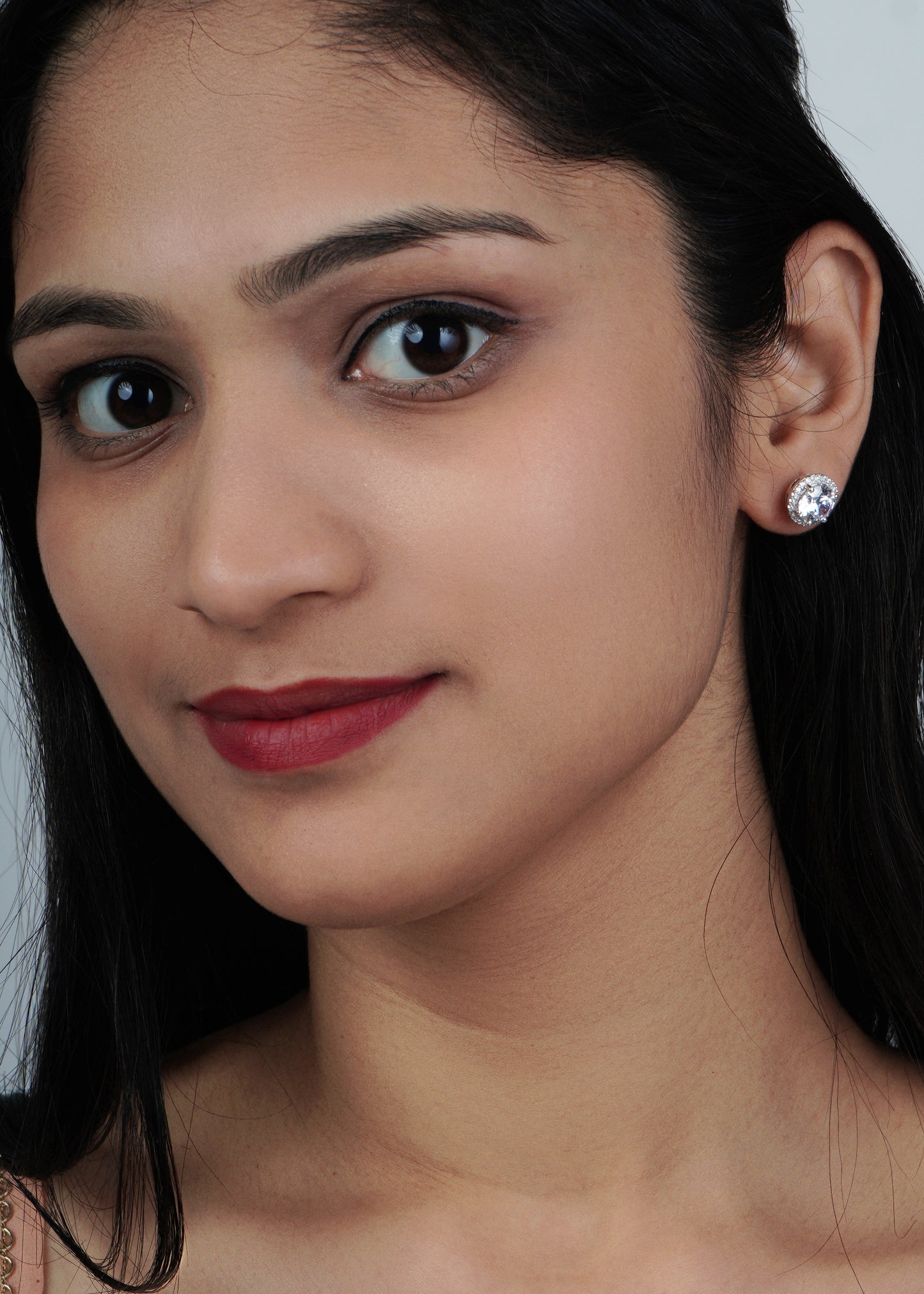 Silver Shree Stud Earring