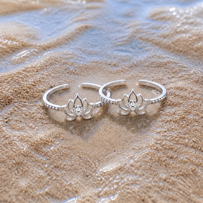 Lotus Bloom Toe Ring