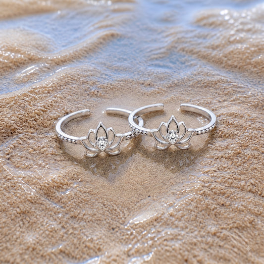 Lotus Bloom Toe Ring