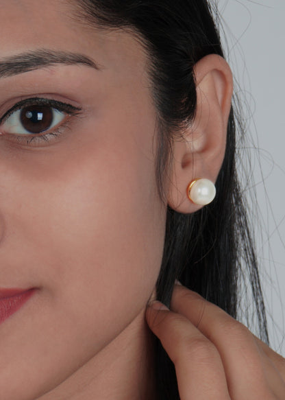 Silver Sunny Pearl Stud Earring