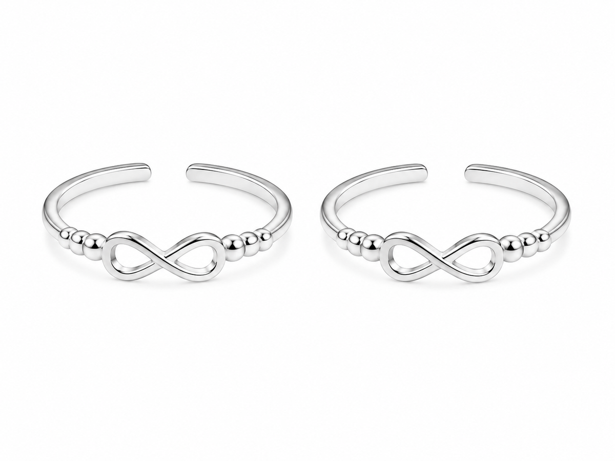 Infinity Bead Toe Ring