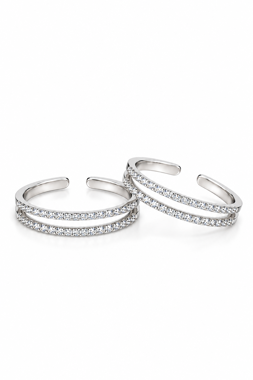 Celestial Double Band Toe Ring