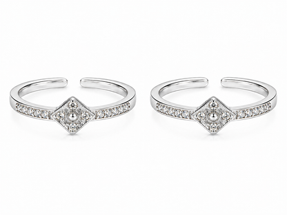 Geometric Eye Toe Ring