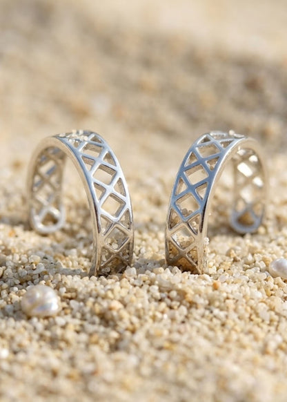 Silver Criss Cross Band Toe Ring |Chandi Ki Bichiya