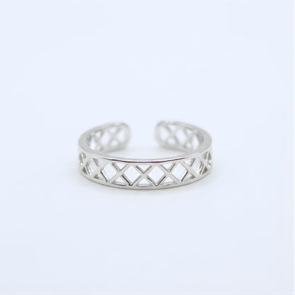 Silver Criss Cross Band Toe Ring |Chandi Ki Bichiya