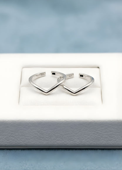 Silver Wishbone Toe Ring |Chandi Ki Bichiya