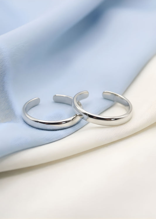 Silver Classic Band Toe Ring |Chandi Ki Bichiya